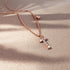 Solid 925 Sterling Silver Initial Crystal Personalised Alphabet Letter Necklace Rose Gold Filled